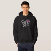 Basketball Girl Heart Hoodie (Voorkant volledig)