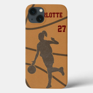 Basketball Girl iPhone iPod Galaxy Razr Hoesje