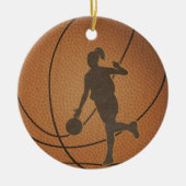 Basketball Girl Ornament (Voorkant)