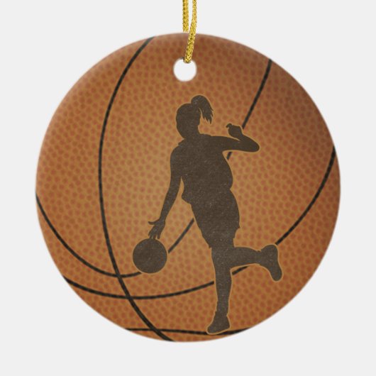 Basketball Girl Ornament (Voorkant)