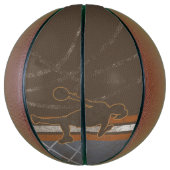 Basketball Girl Woman Custom Personaliseren Basketbal (Verticaal)
