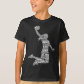 Basketball Girl Women Kinder Girls T-shirt (Voorkant)