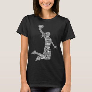 Basketball Girl Women Kinder Girls T-shirt