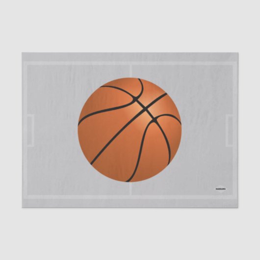 Basketball Git Wrap Tissue Paper HAMbyWG Tissuepapier (Voorkant)
