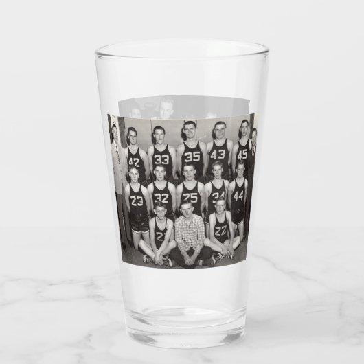 Basketball, glas (Achterkant)