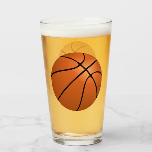 Basketball Glas (Achterkant gevuld)