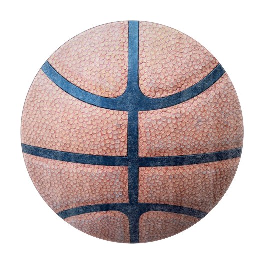 Basketball Glass Cutting Board Snijplank (Voorkant)