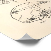 Basketball Goal 1944 Patent Art Old Peper Poster (Hoek)