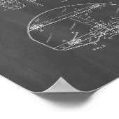 Basketball Goal Patent - Chalkboard Poster (Hoek)