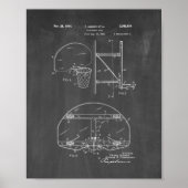 Basketball Goal Patent - Chalkboard Poster (Voorkant)