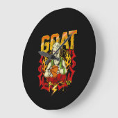 Basketball Goat Gift Grote Klok (Hoek)