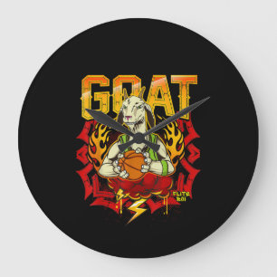 Basketball Goat Gift Grote Klok