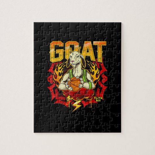 Basketball Goat Gift Legpuzzel (Verticaal)