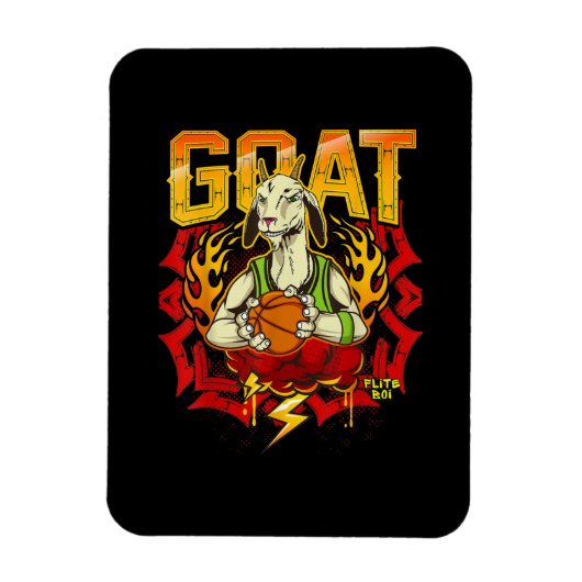 Basketball Goat Gift Magneet (Verticaal)