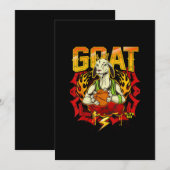 Basketball Goat Gift Save The Date (Voorkant / Achterkant)