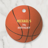 Basketball Gold Bedankjes Labels (Voorkant)