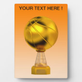 Basketball Gold Trophy Fotoplaat (voorkant)