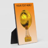 Basketball Gold Trophy Fotoplaat (Zijkant)