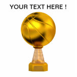 Basketball Gold Trophy Staand Fotobeeldje<br><div class="desc">Basketball Gold Trophy</div>