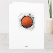 Basketball Good Luck Kaart (Achterkant)