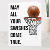 Basketball Good Luck Kaart (Voorkant)