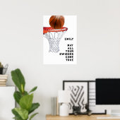 Basketball Good Luck Poster (Thuiskantoor)