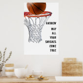 Basketball Good Luck Poster (Keuken)