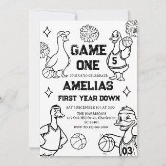Basketball Goose 1st Birthday American Sports  Kaart