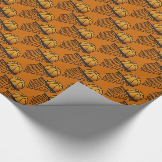 Basketball goot het af cadeaupapier (Hoek)