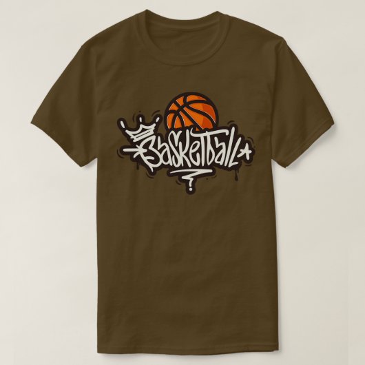 Basketball Grafi Art T-shirt (Design voorkant)