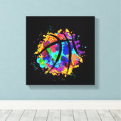 Basketball Grafisch Design Cool Basketball Canvas Afdruk (Insitu (Houten vloer))