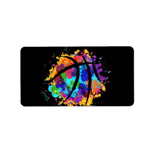 Basketball Grafisch Design Cool Basketball Etiket (Voorkant)