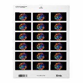 Basketball Grafisch Design Cool Basketball Etiket (Full Sheet)