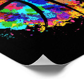  Basketball Grafisch Design Cool Basketball Poster (Hoek)