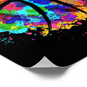 Basketball Grafisch Design Cool Basketball Poster (Hoek)