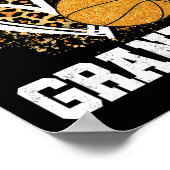 Basketball Grandma Leopard Heart Poster (Hoek)