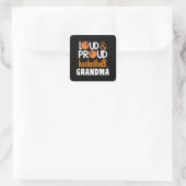 Basketball Grandma Loud Proud Vierkante Sticker (Tas)