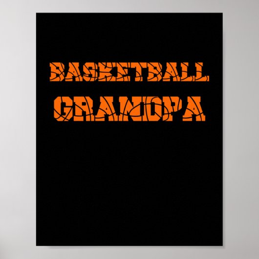 Basketball Grandpa Poster (Voorkant)
