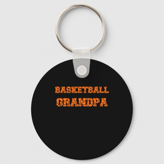 Basketball Grandpa Sleutelhanger (Voorkant)