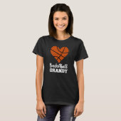 Basketball Grandy Basketball Heart Grandma Grandy T-shirt (Voorkant volledig)