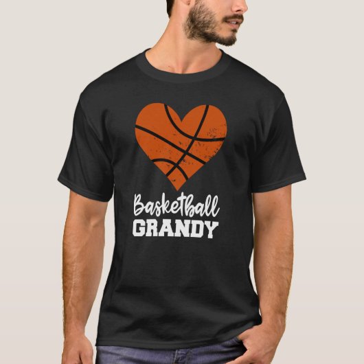 Basketball Grandy Basketball Heart Grandma Grandy T-shirt (Voorkant)