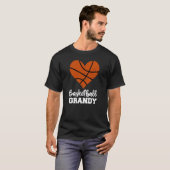 Basketball Grandy Basketball Heart Grandma Grandy T-shirt (Voorkant volledig)
