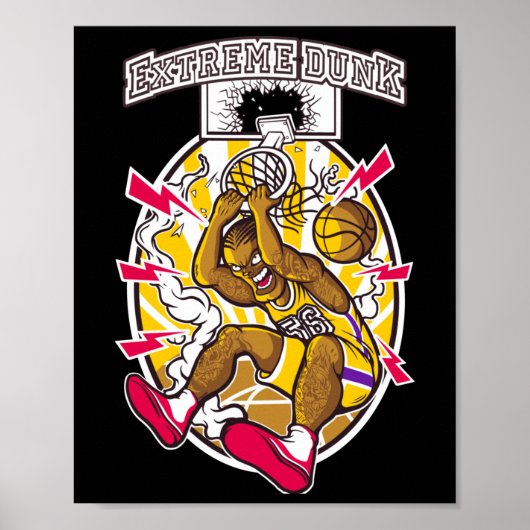 Basketball Graphic Poster (Voorkant)