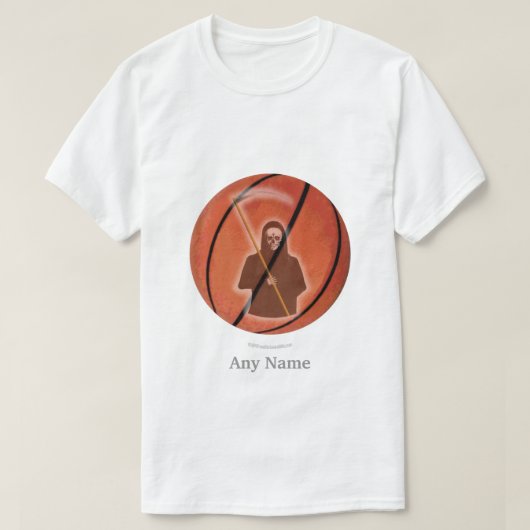Basketball Grim Reaper T-shirt (Design voorkant)