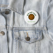 Basketball - groen ronde button 5,7 cm (In situ)