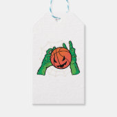 Basketball Halloween Cadeaulabel (Voorkant)
