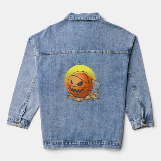 Basketball Halloween Denim Jacket (Achterkant)