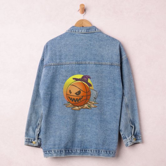 Basketball Halloween Denim Jacket (Hangar)