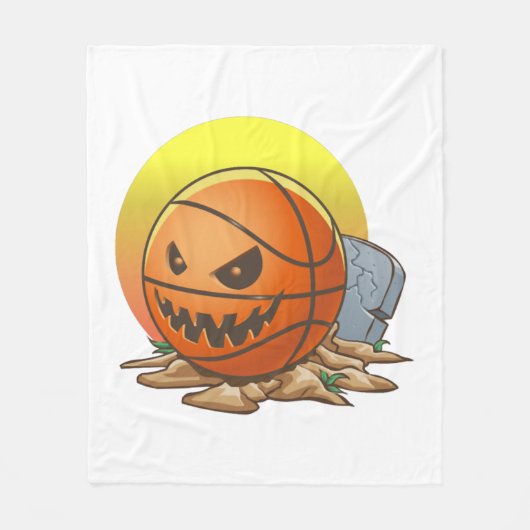 Basketball Halloween Fleece Deken (Voorkant)