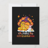 Basketball Halloween Kerstmis Thanksgiving Hallot Kaart (Voorkant)
